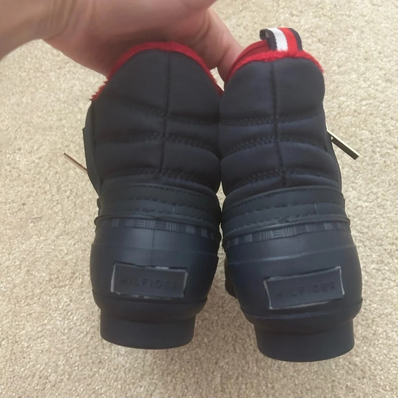 Tommy Hilfiger Duck Boots navy red size 9 - Picture 10 of 11